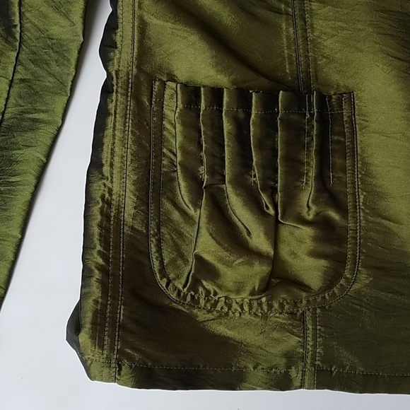 Chicos silk like jacket 0 long sleeves emerald - Picture 2 of 8